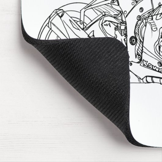Kaw Ninja ZX10R 2017 Mousepad (Ecke)