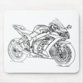 Kaw Ninja ZX10R 2017 Mousepad (Vorne)