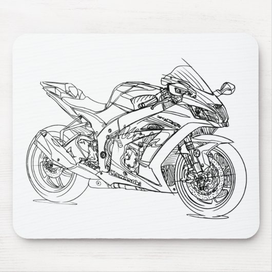 Kaw Ninja ZX10R 2017 Mousepad (Vorne)