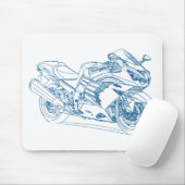 Kaw Ninja ZX14R 2012 Mousepad (Mit Mouse)
