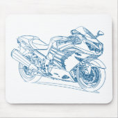 Kaw Ninja ZX14R 2012 Mousepad (Vorne)