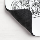 Kaw Z1000 2014 Mousepad (Ecke)