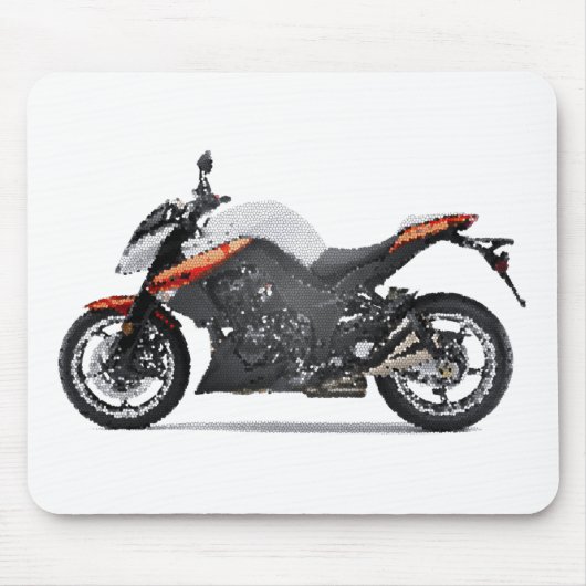 Kaw Z1000 gen3 2009+ gebrochen Mousepad (Vorne)