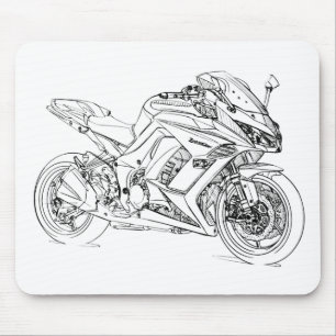 Kaw Z1000sx 2011 Mousepad