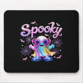 Kawaai Pastel Spooky Bow Geist mit Lichthöhe Mousepad (Vorne)