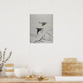 Kawabata Gyokushō Kleine Vögel und Bamboo Poster (Küche)