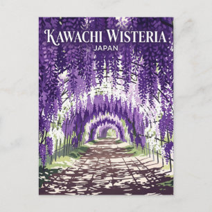 Kawachi-Wisteria-Garten Japan Postkarte
