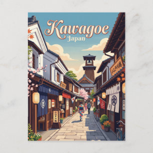 Kawagoe Gasse Japan Postkarte