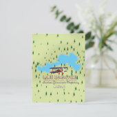 Kawaguchi Fujikawaguchiko & Minobu Japan Karte (Stehend Vorderseite)