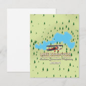 Kawaguchi Fujikawaguchiko & Minobu Japan Karte (Vorne/Hinten)