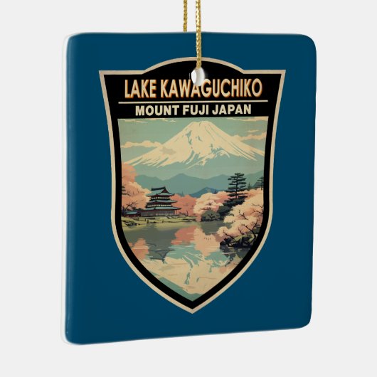 Kawaguchiko - Japan Reisen Vintag Keramikornament (Rechts)