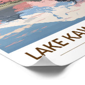 Kawaguchiko - Japan Reisen Vintag Poster (Ecke)