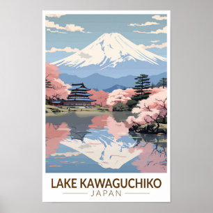 Kawaguchiko - Japan Reisen Vintag Poster
