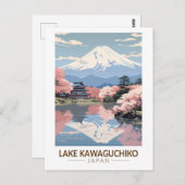 Kawaguchiko - Japan Reisen Vintag Postkarte (Vorne/Hinten)
