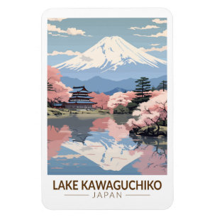 Kawaguchisee Japan Reise Kunst Vintage Magnet