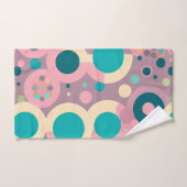 Kawai Circle Pink Marine Isometrie Muster Badhandtuch Set (Handtuch)