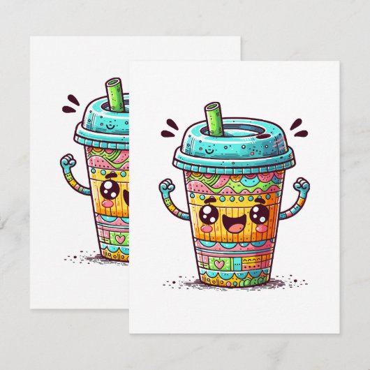 Kawai Coffee Begleitkarte (Vorne/Hinten)