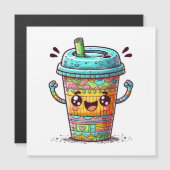 Kawai Coffee Magnetkarte (Vorne/Hinten)
