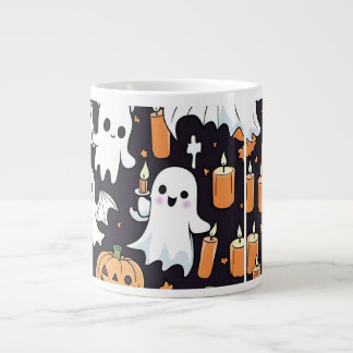 Kawai Halloween Pumpkins und Ghosts Tasse