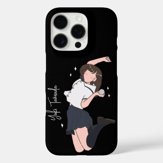 Kawai Jumping Girl Customizable Case-Mate iPhone Hülle (Rückseite)