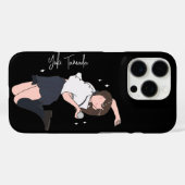 Kawai Jumping Girl Customizable Case-Mate iPhone Hülle (Rückseite (Horizontal))