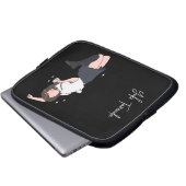 Kawai Jumping Girl Customizable Laptopschutzhülle (Vorne Knopf)