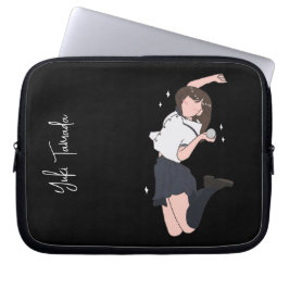Kawai Jumping Girl Customizable Laptopschutzhülle