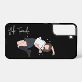 Kawai Jumping Girl Customizable Samsung Galaxy Hülle (Rückseite (Horizontal))