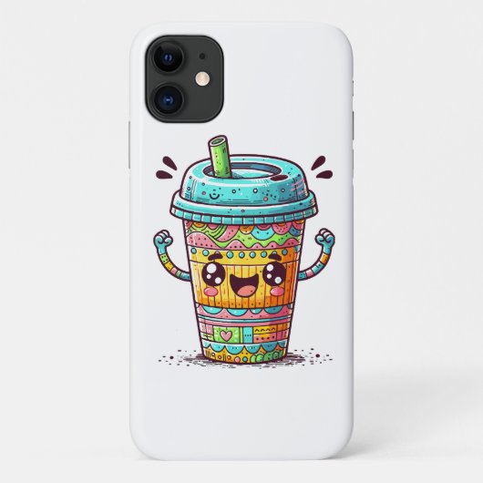 Kawai Kaffee Case-Mate iPhone Hülle (Rückseite)