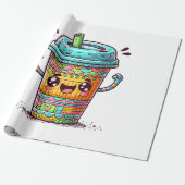 Kawai Kaffee Geschenkpapier (Ungerollt)