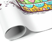 Kawai Kaffee Geschenkpapier (Rolleneckpunkt)