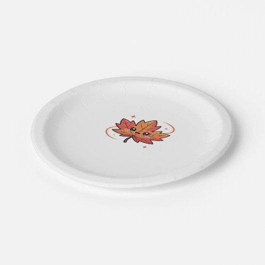 kawai leaf, Classic T-Shirt Pappteller (Schrägansicht)