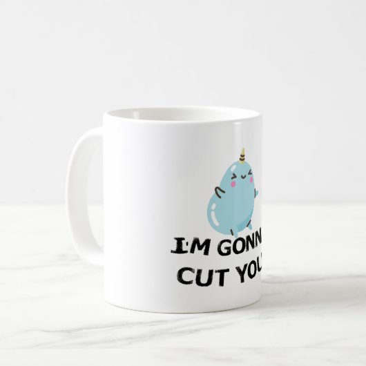 Kawai Narwhal Niedlich, ich werde dir die Sonne sc Kaffeetasse (Vorderseite Links)