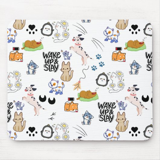 Kawai Pet Lover Mouse Pad Mousepad (Vorne)