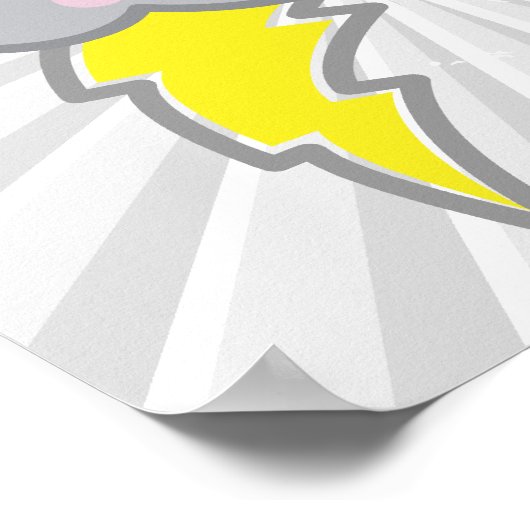 Kawai-Sturmwolke Poster (Ecke)