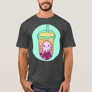 Kawaii Adorable Octopus Boba Niedlicher Bubble Ice T-Shirt