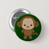 Kawaii Affe Button (Vorne & Hinten)