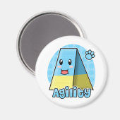 Kawaii Agility A-Frame Magnet (Vorderseite/Rückseite)