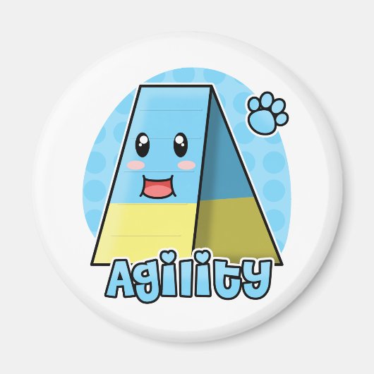 Kawaii Agility A-Frame Magnet (Vorne)