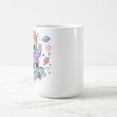 Kawaii-Alien-Skater-Bubble-Tea-Design Kaffeetasse (Mittel)