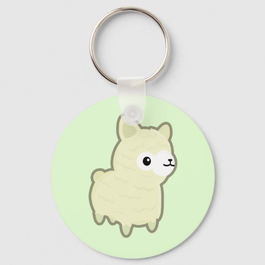 Kawaii alpaca schlüsselanhänger (Vorderseite)