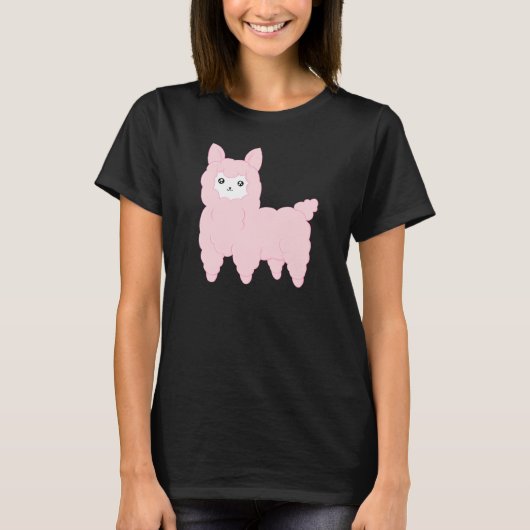 Kawaii Alpaka T-Shirt (Vorderseite)
