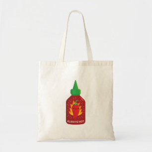 Kawaii Always Hot Chili Pepper Sauce Flasche Tragetasche