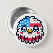 Kawaii American Eagle Button (Vorne & Hinten)