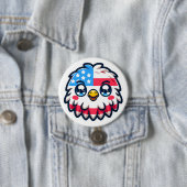 Kawaii American Eagle Button (Beispiel)