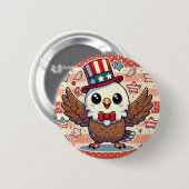 Kawaii American Eagle Button (Vorne & Hinten)