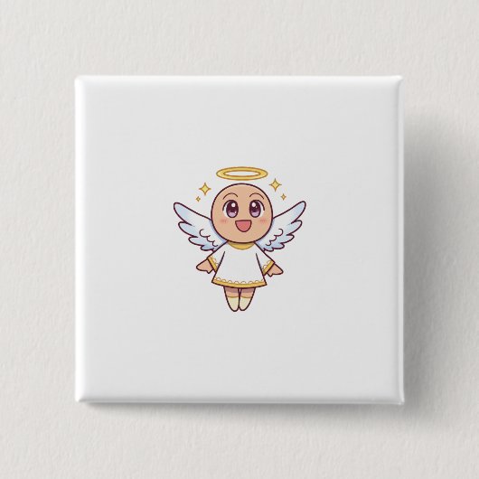 kawaii angel button (Vorderseite)