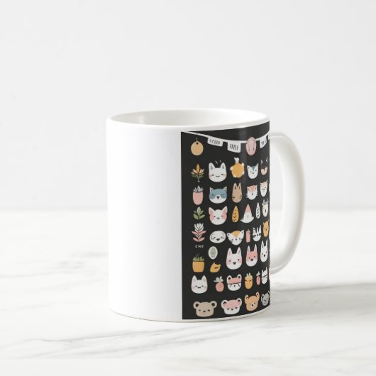 Kawaii Animal Friends Tasse (VorderseiteRechts)