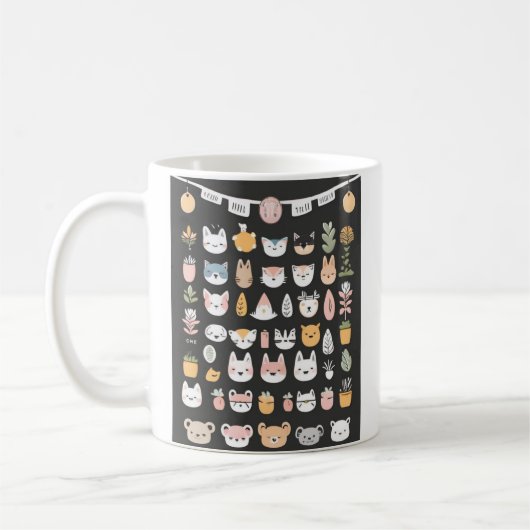 Kawaii Animal Friends Tasse (Links)