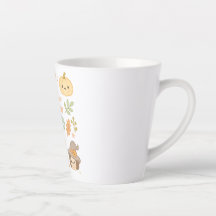 Kawaii Animal Latte Tasse - Individuelle Name Nied